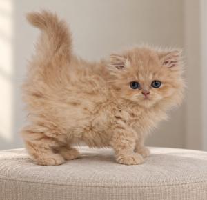 Sully Persian Kitten in Bedroom